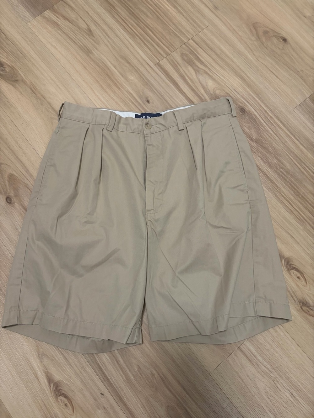 Vtg Polo Golf Ralph Lauren Classic Golf Shorts Khaki Pleated Size 34
